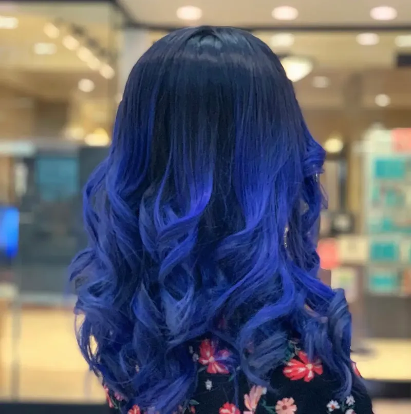 Highlighted hair color service in Burnaby