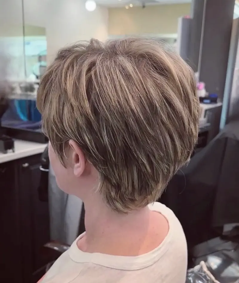 Styled women’s haircut in Burnaby
